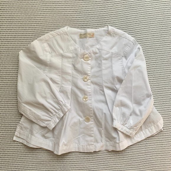 Zara White Cotton Shirt | 8 - Picture 1 of 9